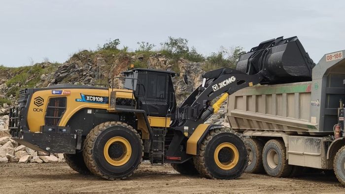 三亿体育XC9108-EV纯电动装载机助力海外石材矿山绿色高效运营