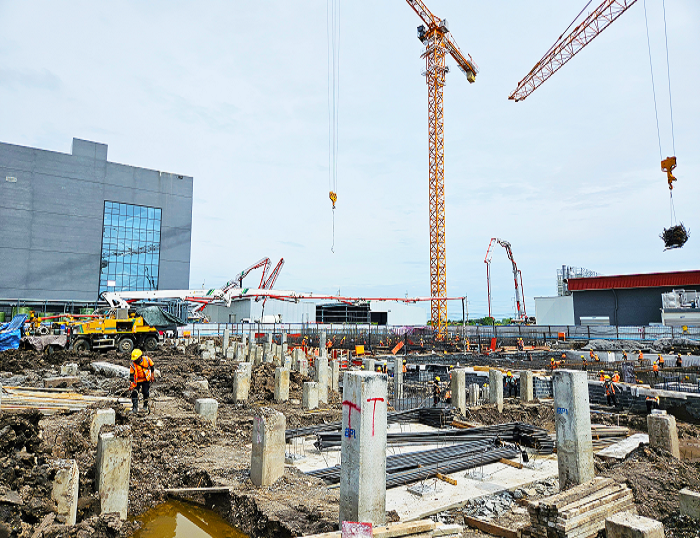 三亿体育泵车助建泰国工程